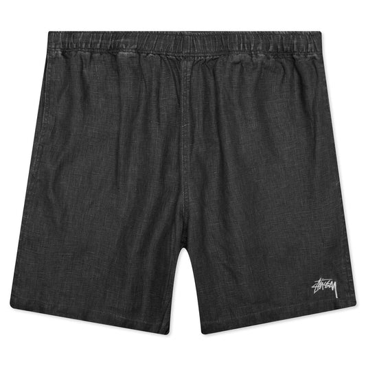 Boxy Linen Short - Black