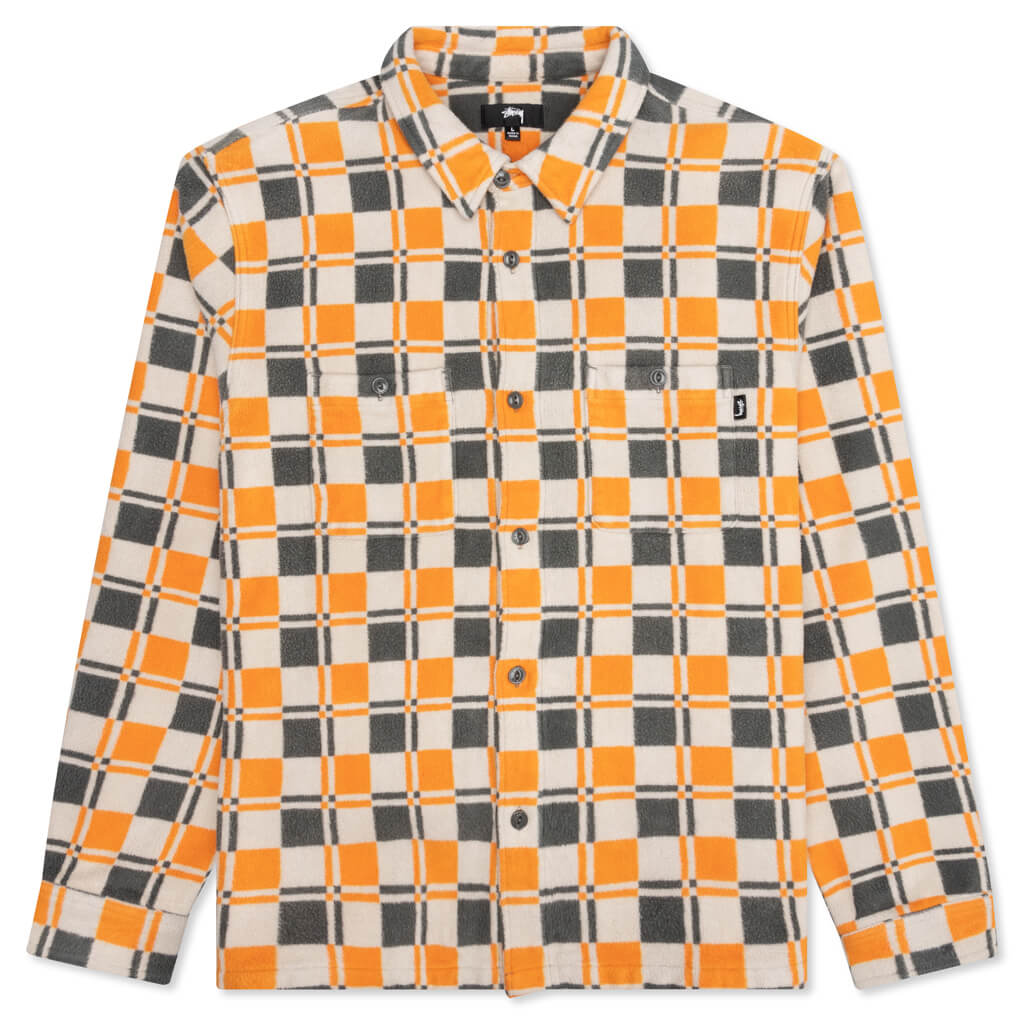 Brent Plaid L/S Shirt - Tan