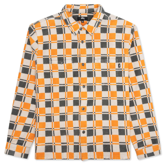 Brent Plaid L/S Shirt - Tan