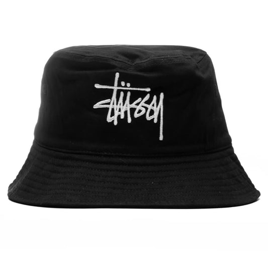 Brushed Big Basic Bucket Hat - Black