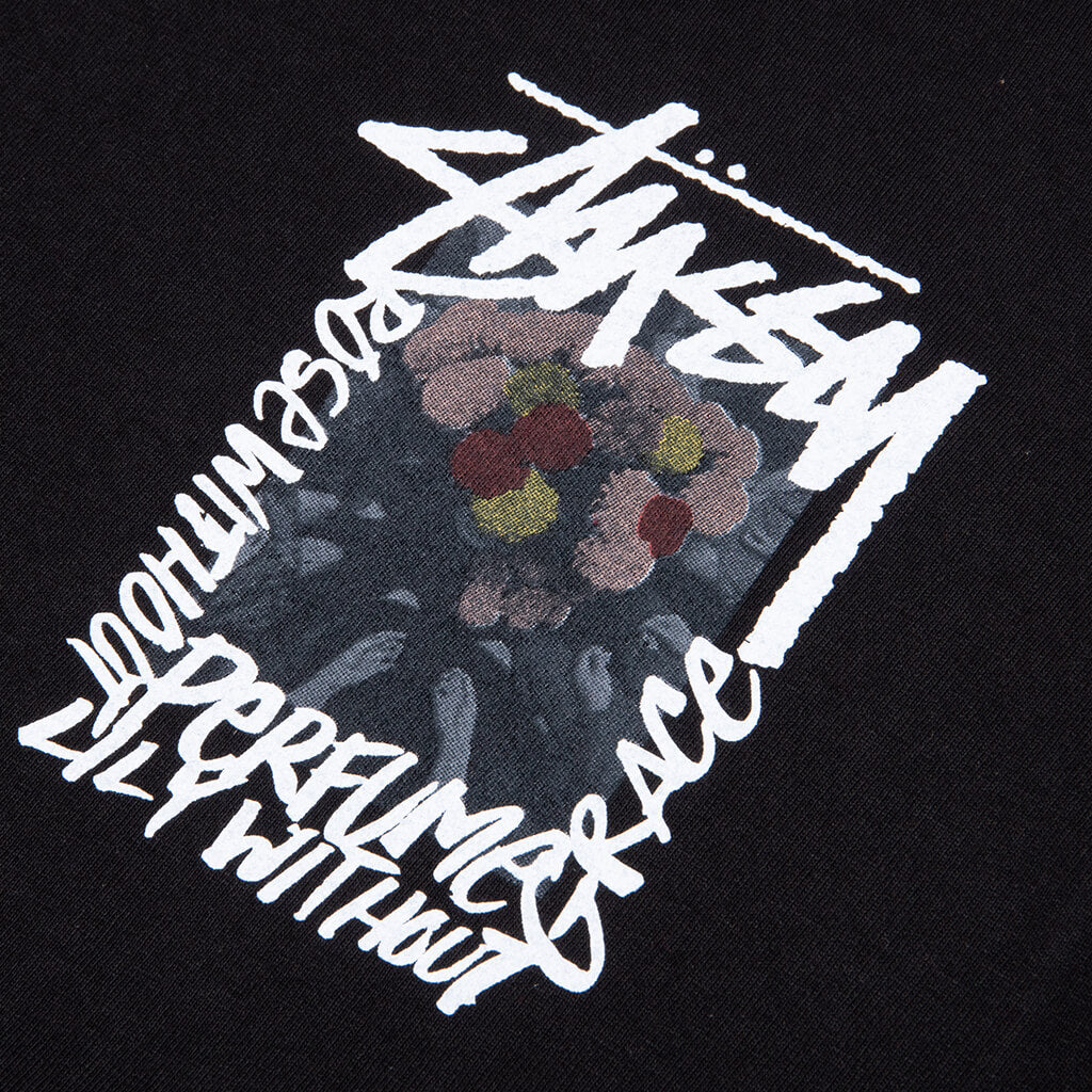 Camellias Pigment Dyed Tee - Black