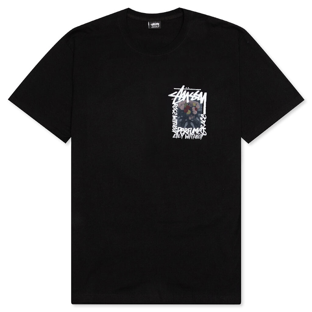 Camellias Pigment Dyed Tee - Black