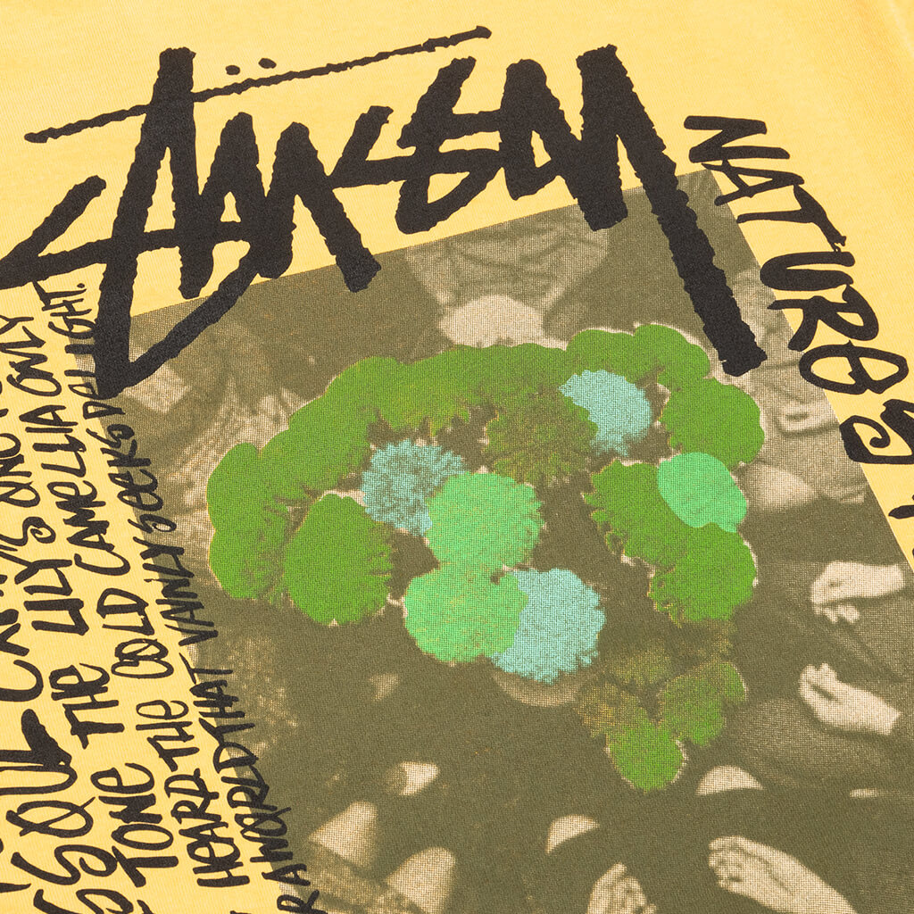 Camellias Pigment Dyed Tee - Yellow