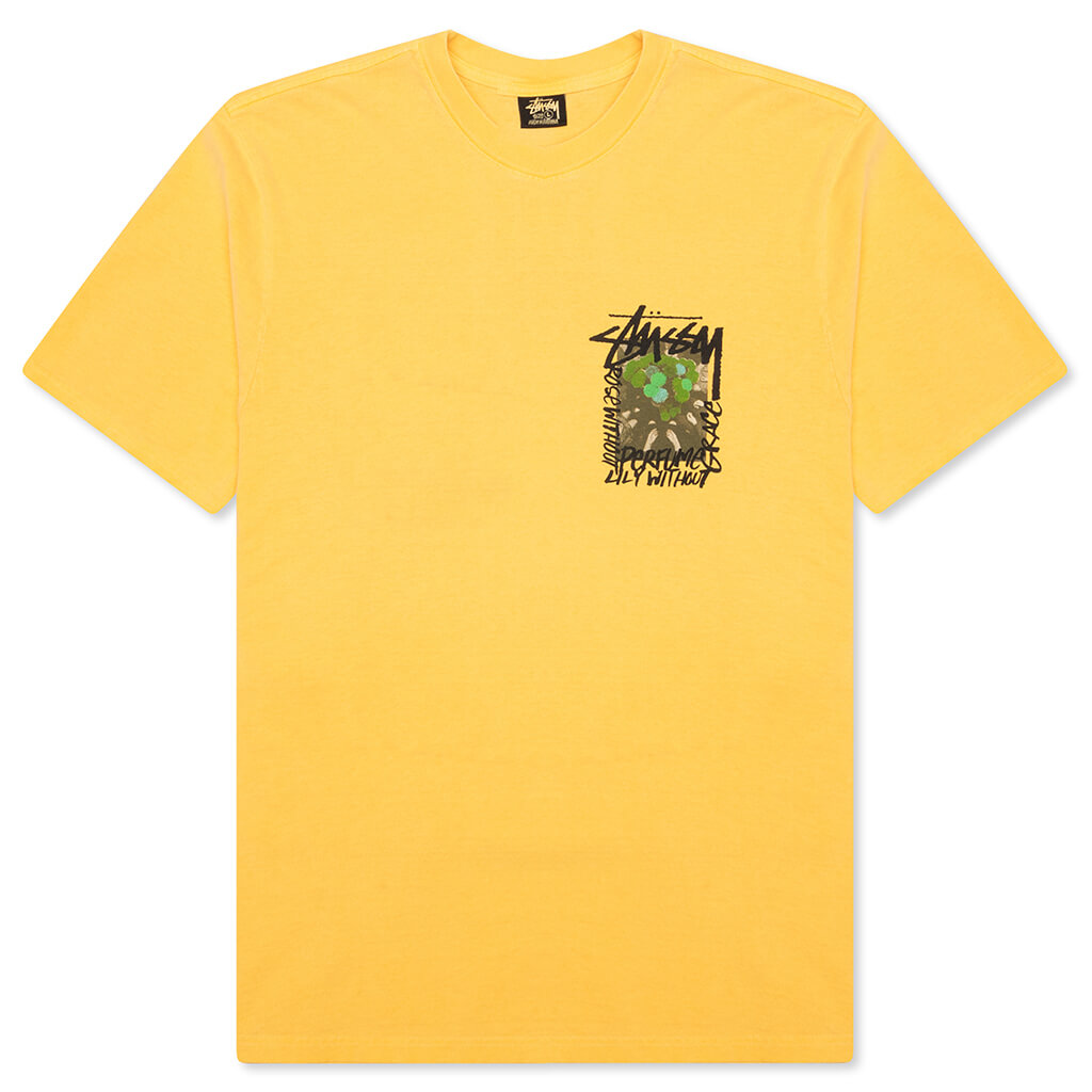 Camellias Pigment Dyed Tee - Yellow
