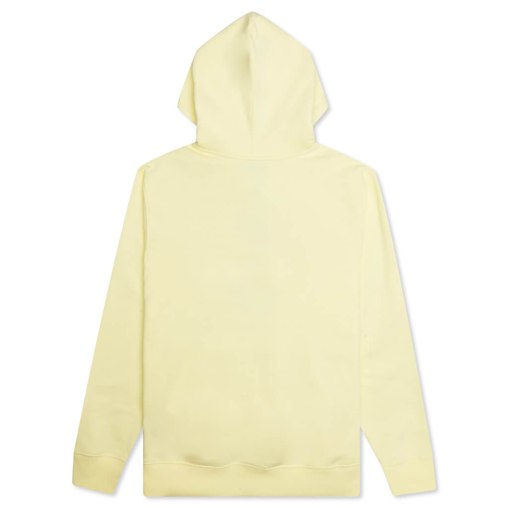 City Seal Applique Hoodie - Pale Yellow
