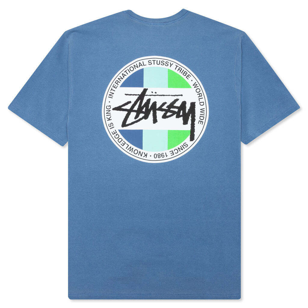 Classic Dot Pigment Dyed Tee - Blue