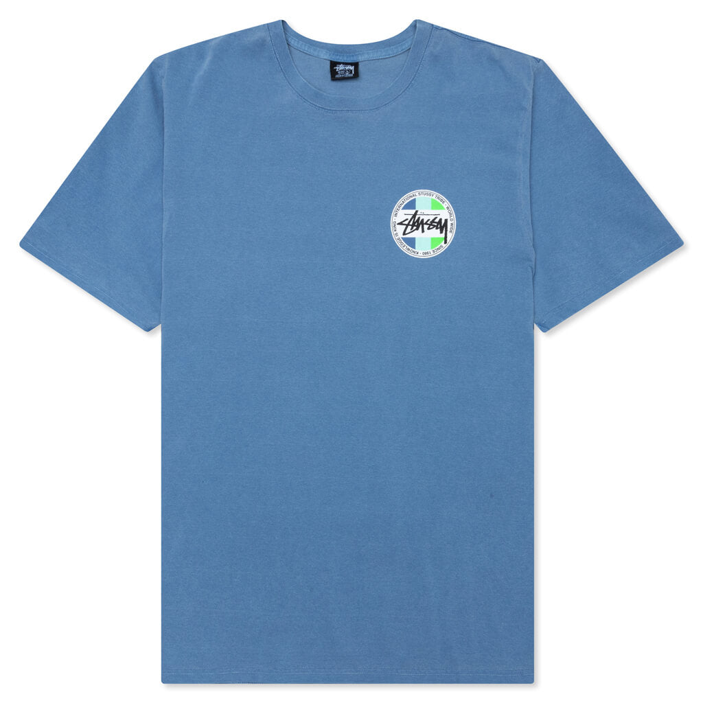 Classic Dot Pigment Dyed Tee - Blue