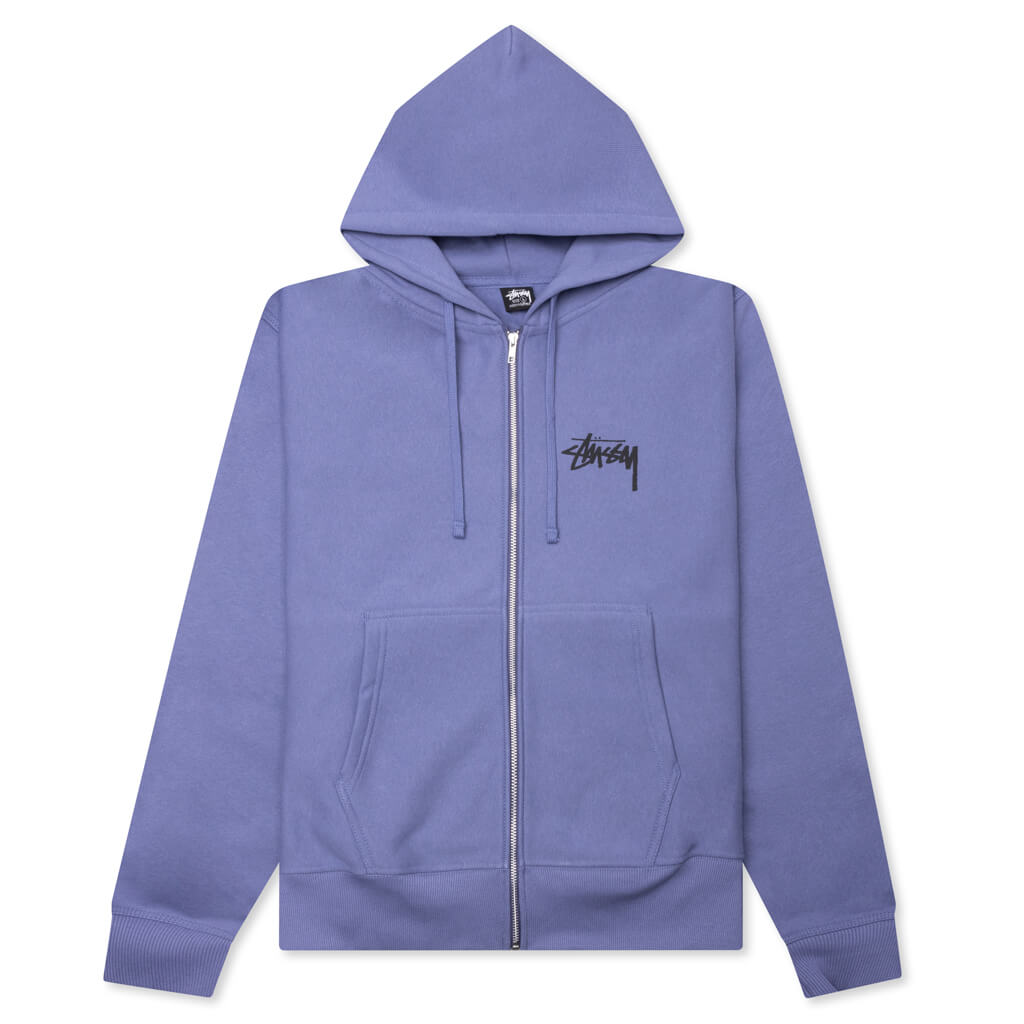 Classic Dot Zip Hoodie - Storm
