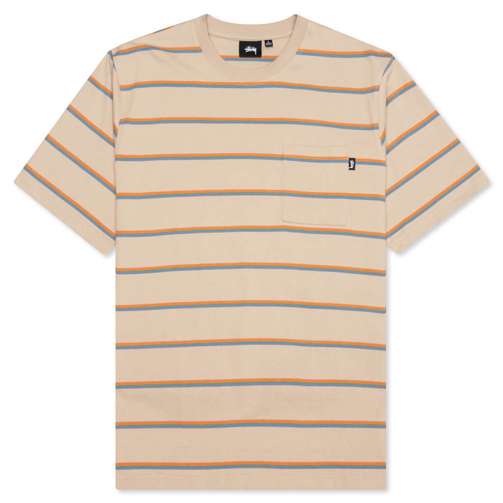 Classic Mini Stripe Crew - Tan