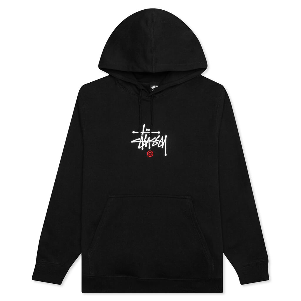 Copyright Embroidered Hoodie - Black