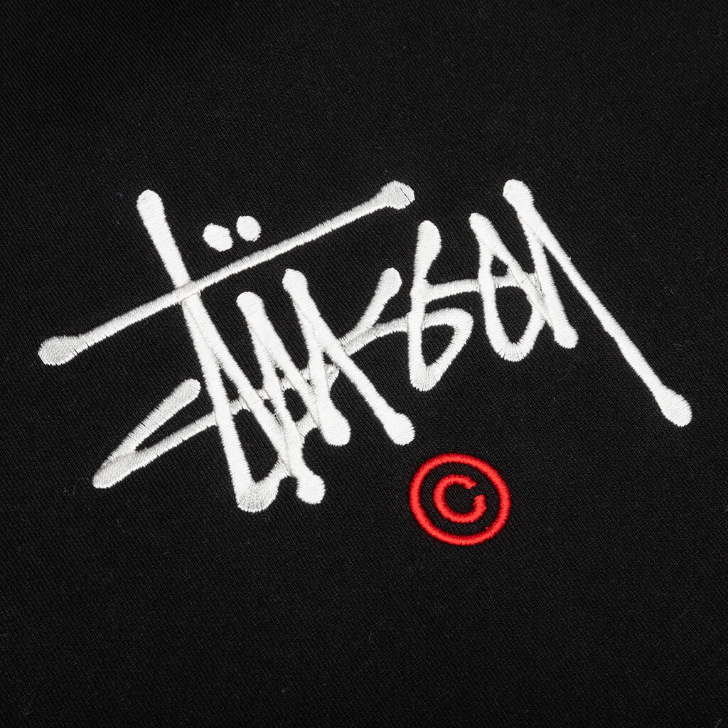 Copyright Embroidered Hoodie - Black