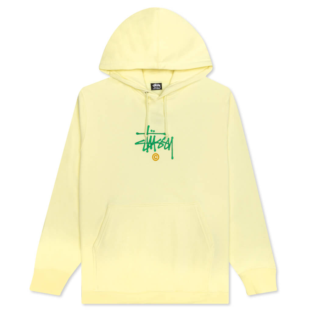 Copyright Embroidered Hoodie - Pale Yellow
