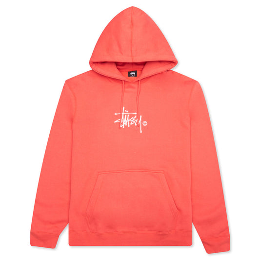 Copyright Stock Embroidered Hoodie - Pale Red