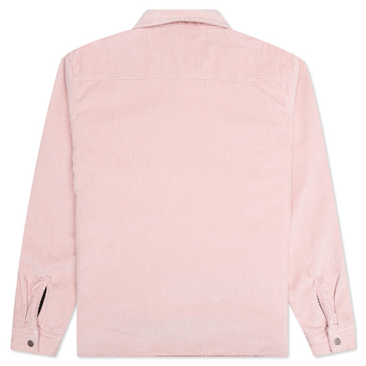 Cord Quilted Overshirt - Washed Pink