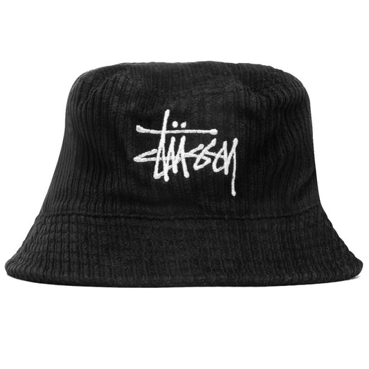 Corduroy Big Basic Bucket Hat - Black