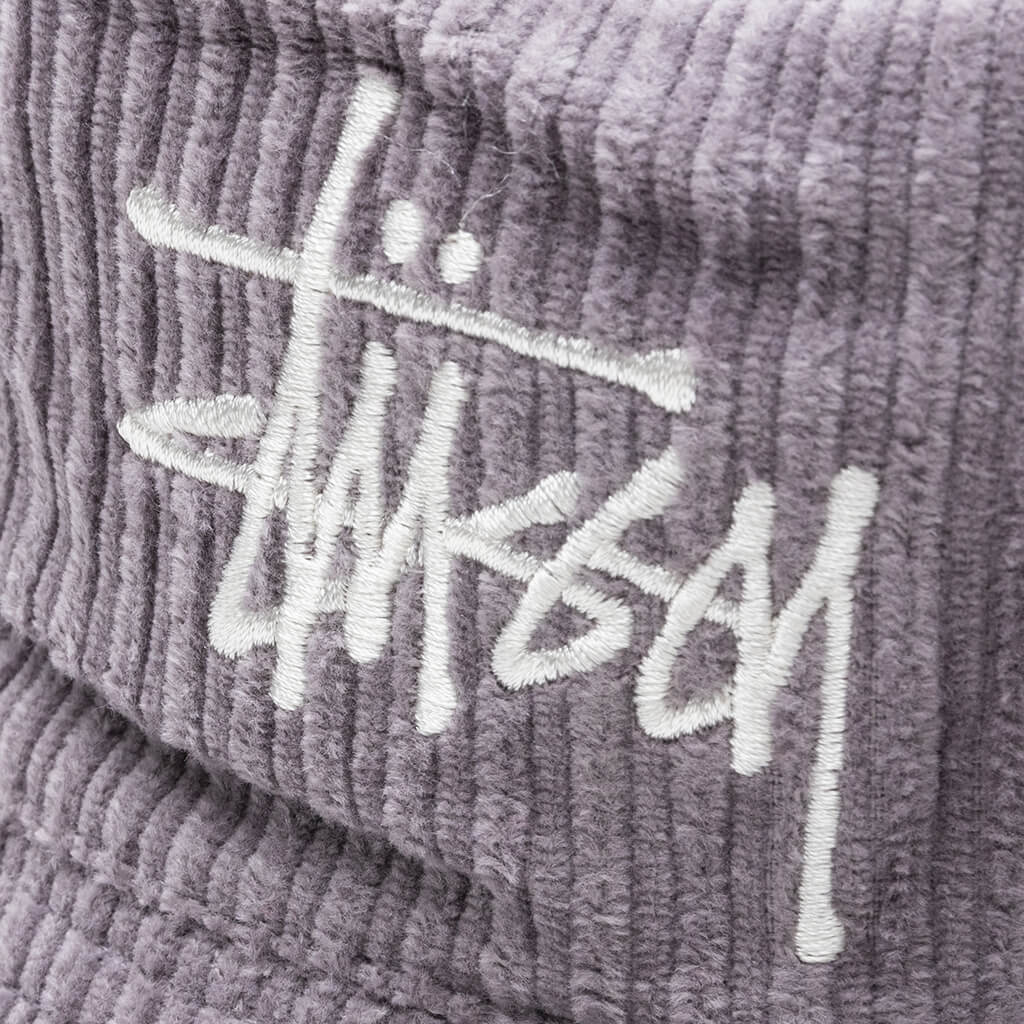 Corduroy Big Basic Bucket Hat - Lavender