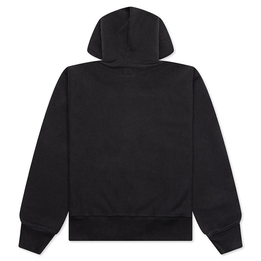 Established Printed Zip Hoodie - Black