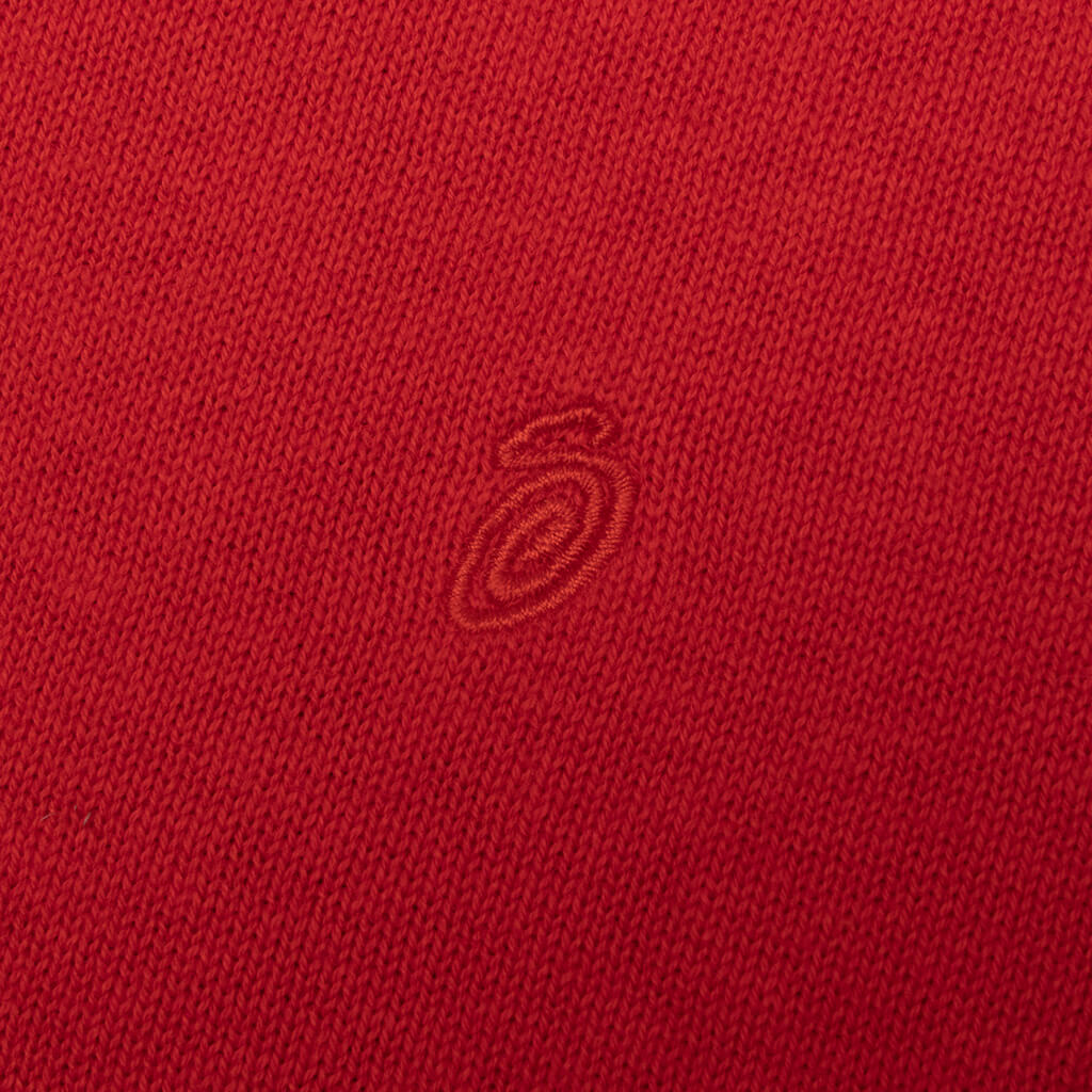 Exposed Seam Sweater - Red