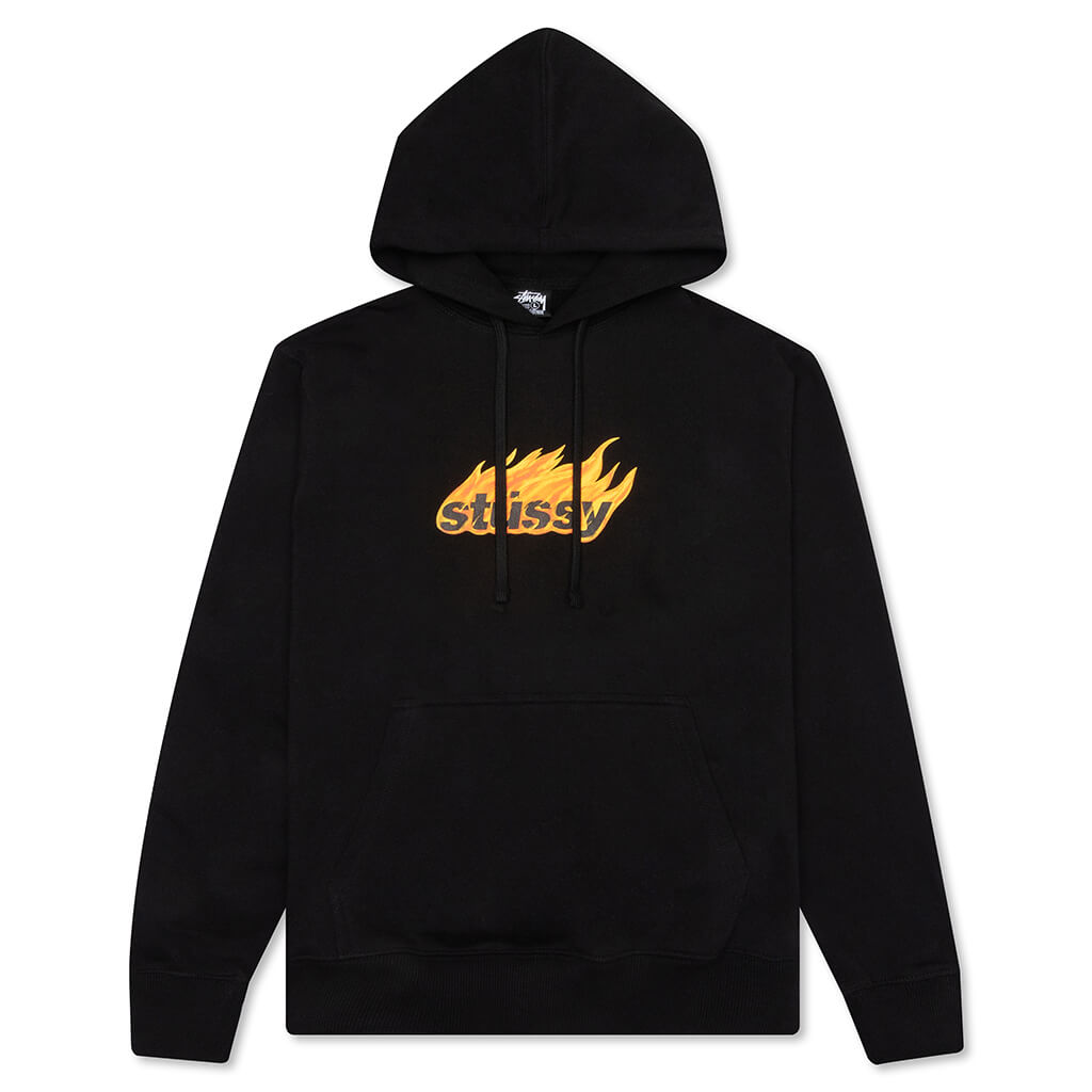 Flames Hoodie - Black