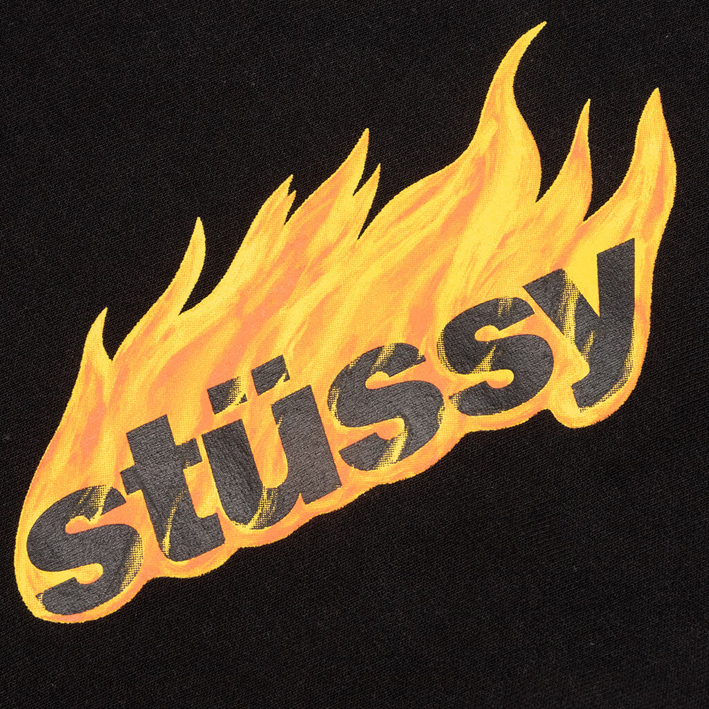 Flames Hoodie - Black