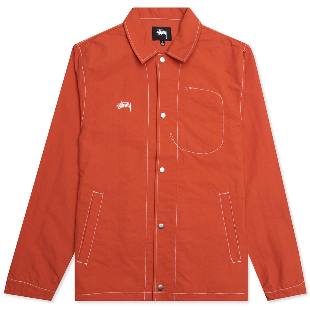Folsom Coach Jacket - Burnt Red
