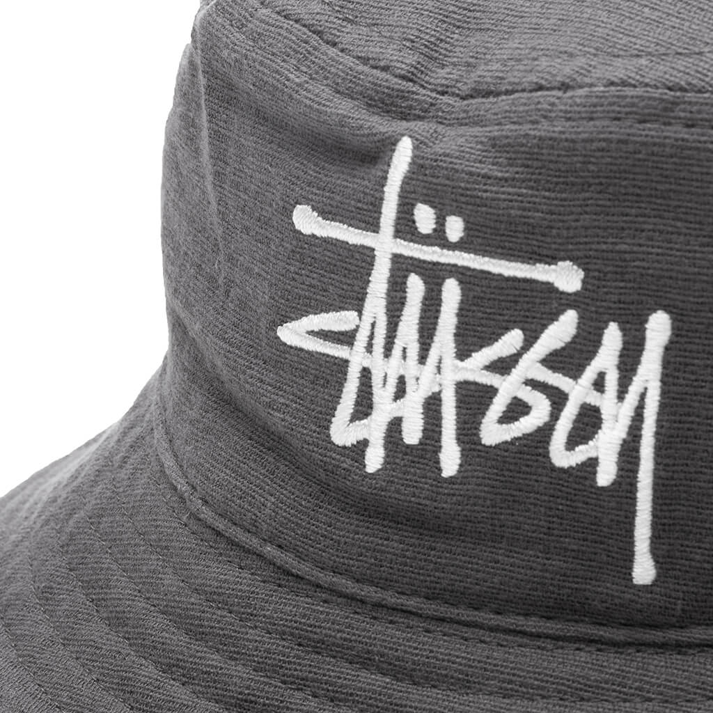 Gauze Cotton Big Logo Bucket - Grey