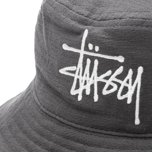 Gauze Cotton Big Logo Bucket - Grey
