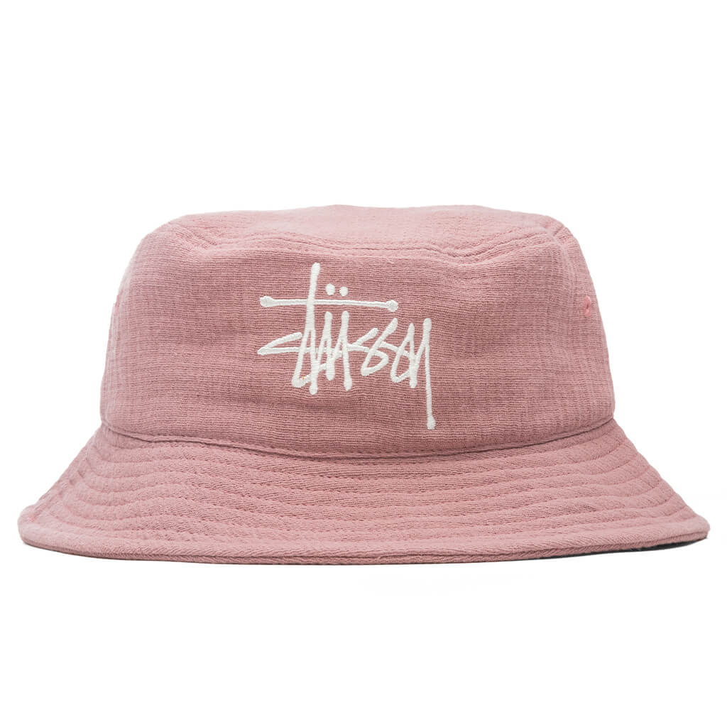 Gauze Cotton Big Logo Bucket - Mauve