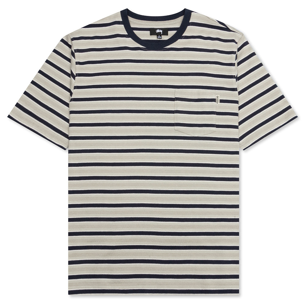 Griffin Stripe Crew - Khaki
