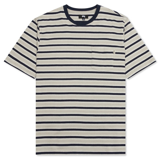 Griffin Stripe Crew - Khaki