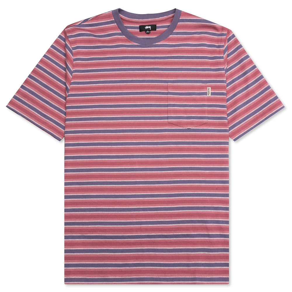 Griffin Stripe Crew - Red