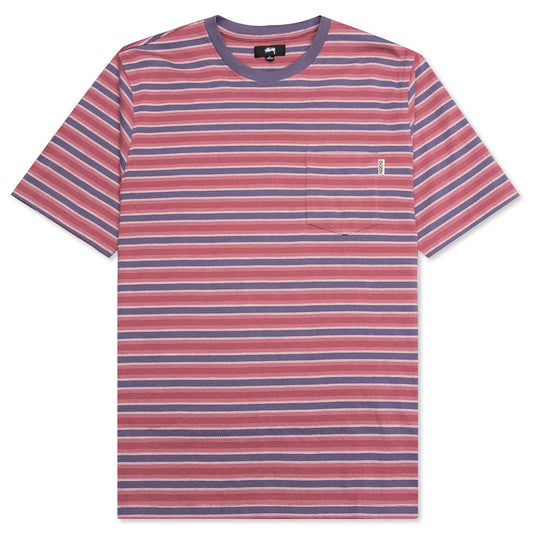 Griffin Stripe Crew - Red