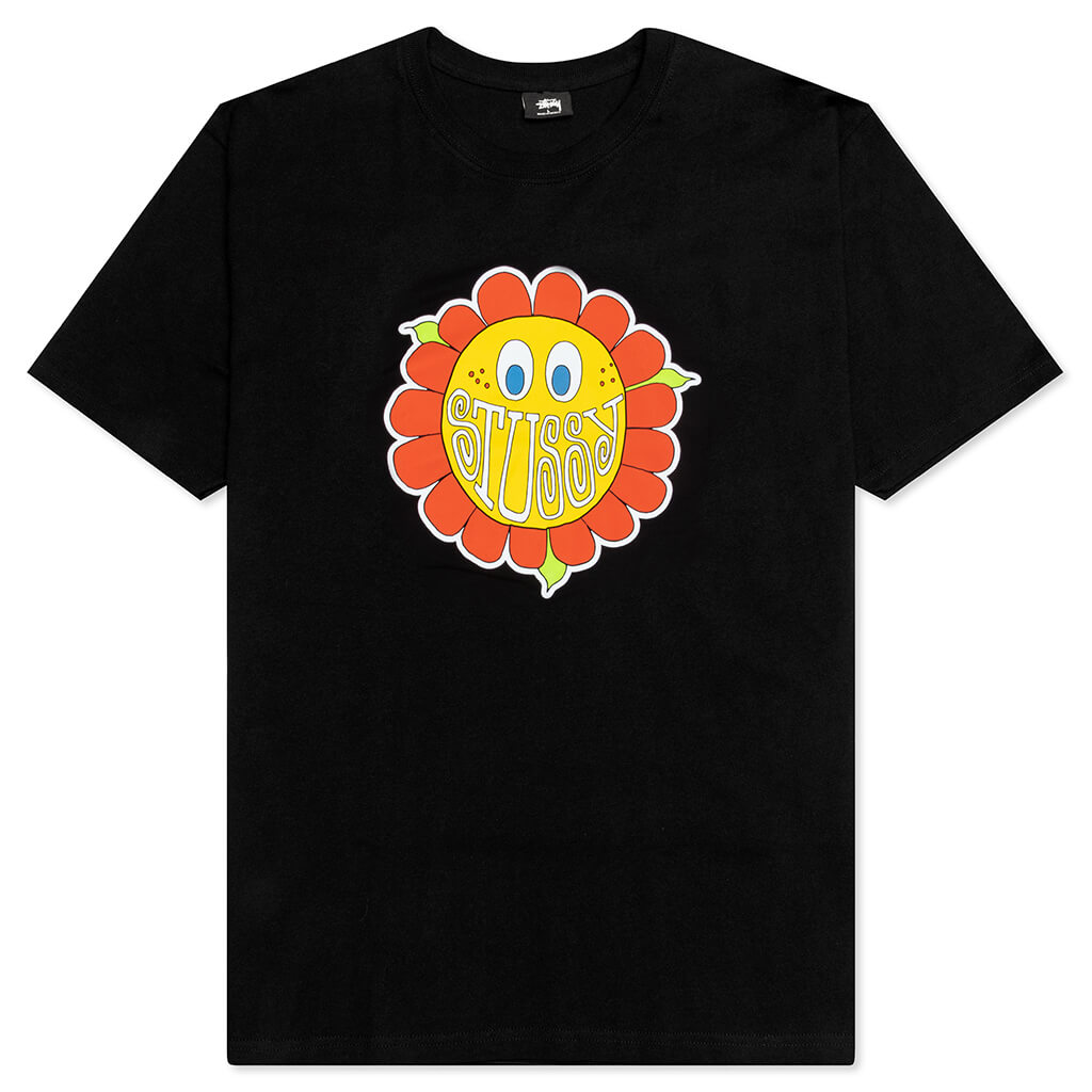 Happy Flower Tee - Black