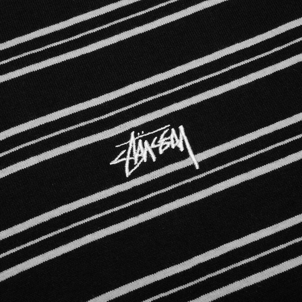 Henry Striped Crew - Black