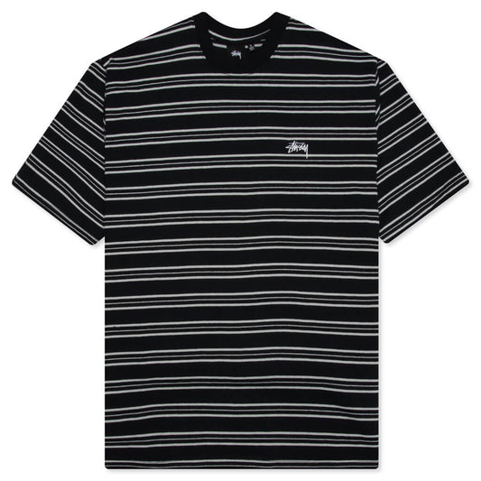 Henry Striped Crew - Black