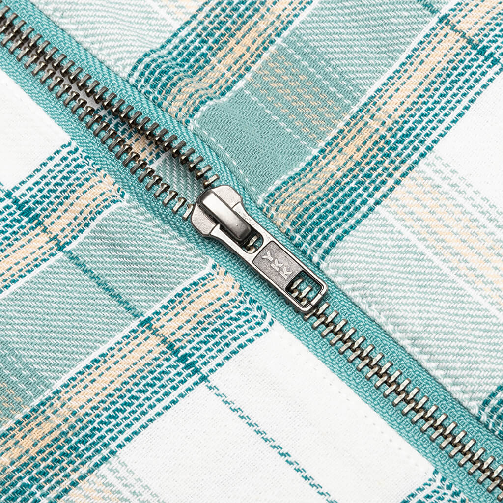 Heritage Plaid Zip L/S Shirt - Green