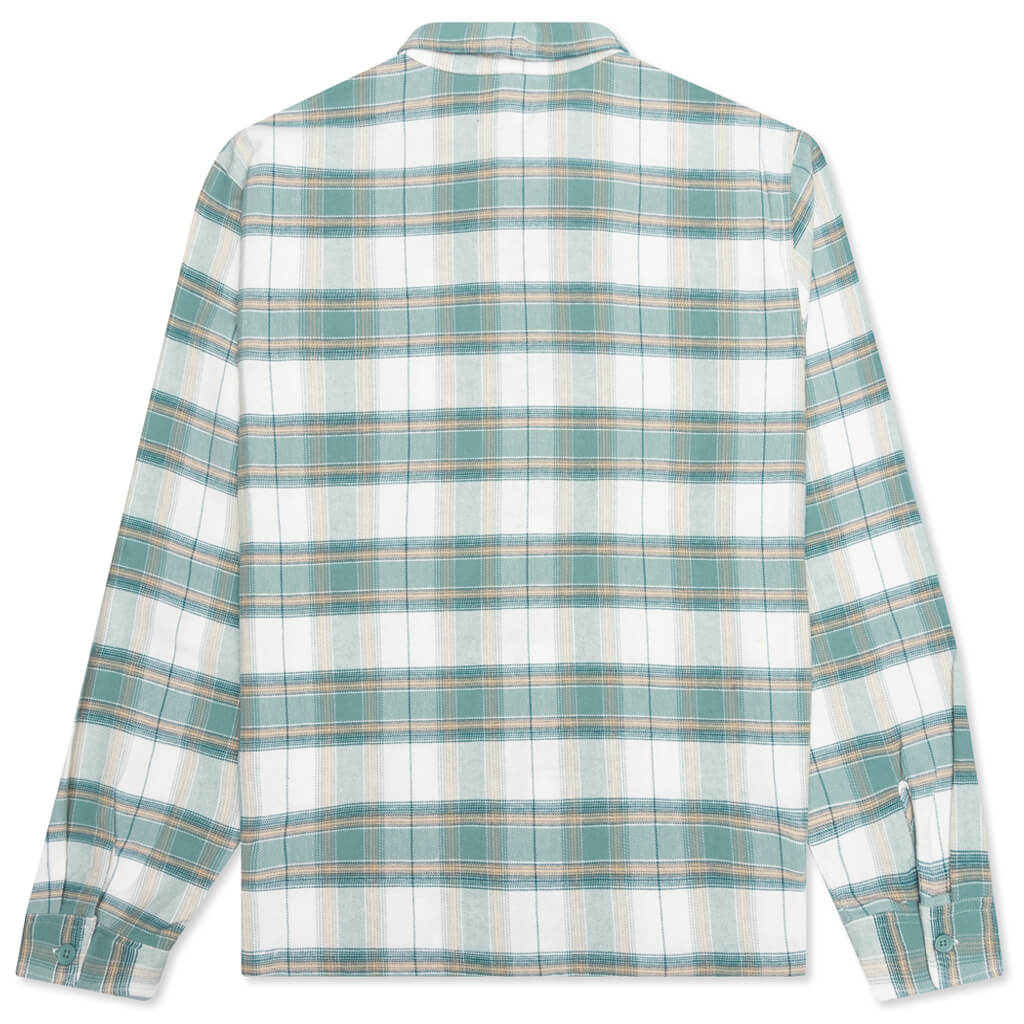 Heritage Plaid Zip L/S Shirt - Green