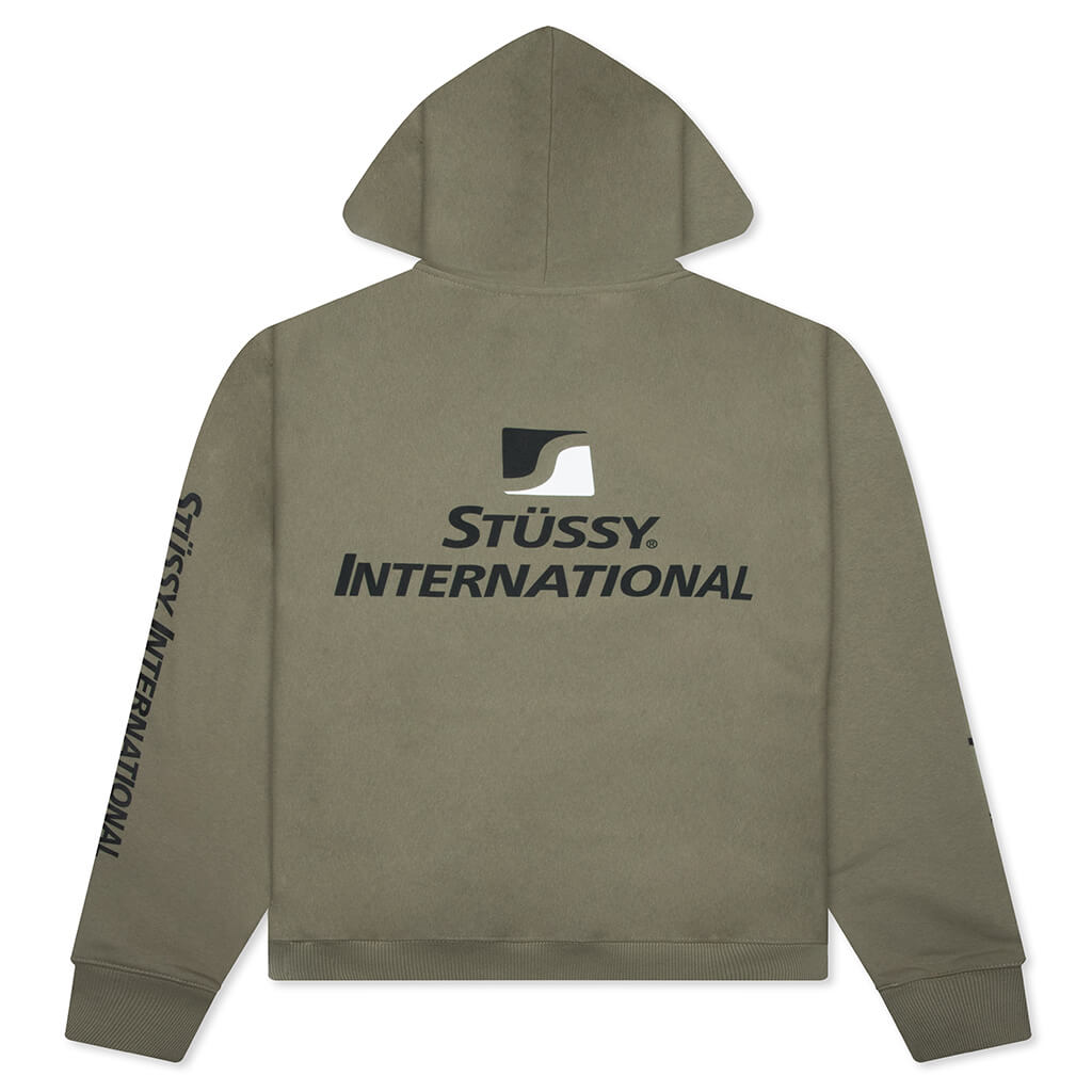 Stüssy International Zip Hoodie - Army