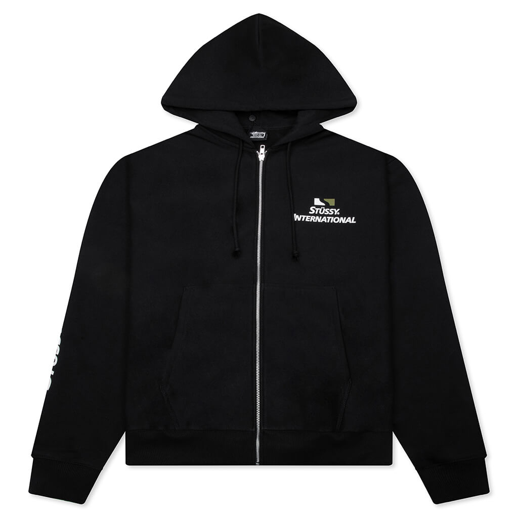 Stüssy International Zip Hoodie - Black