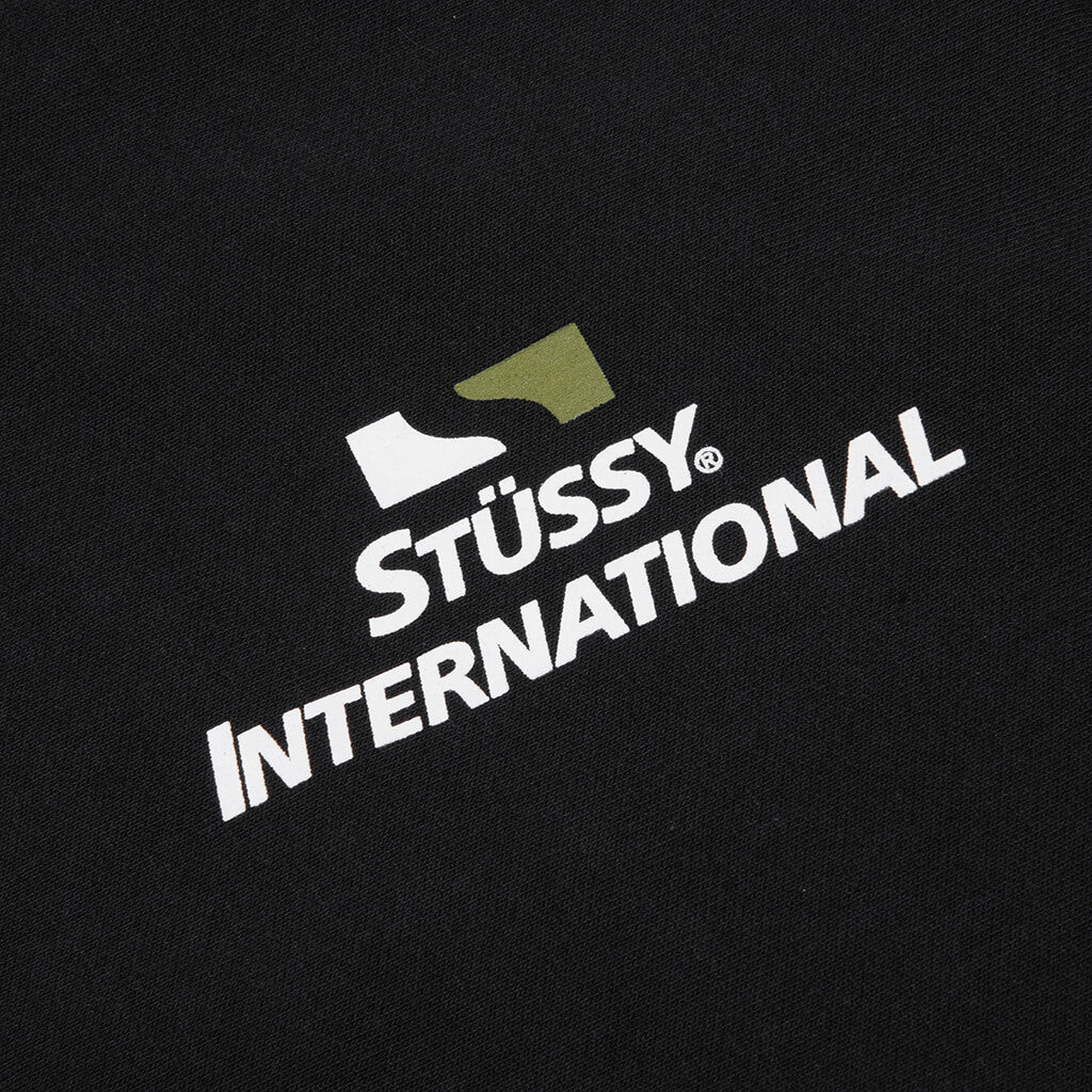 Stüssy International Zip Hoodie - Black