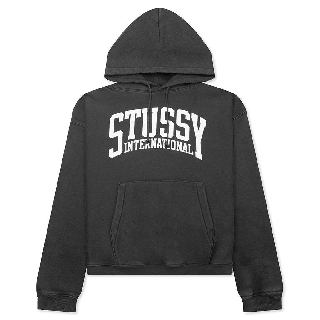 Stussy Intl Relaxed Hoodie - Washed Black