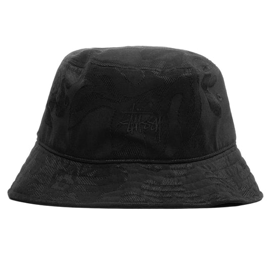 Jacquard Hawaiian Bucket Hat - Black