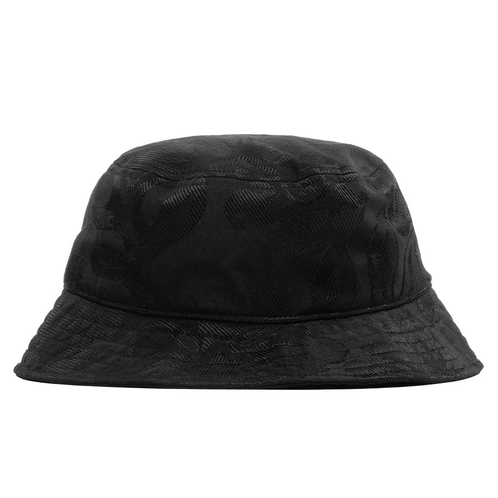 Jacquard Hawaiian Bucket Hat - Black