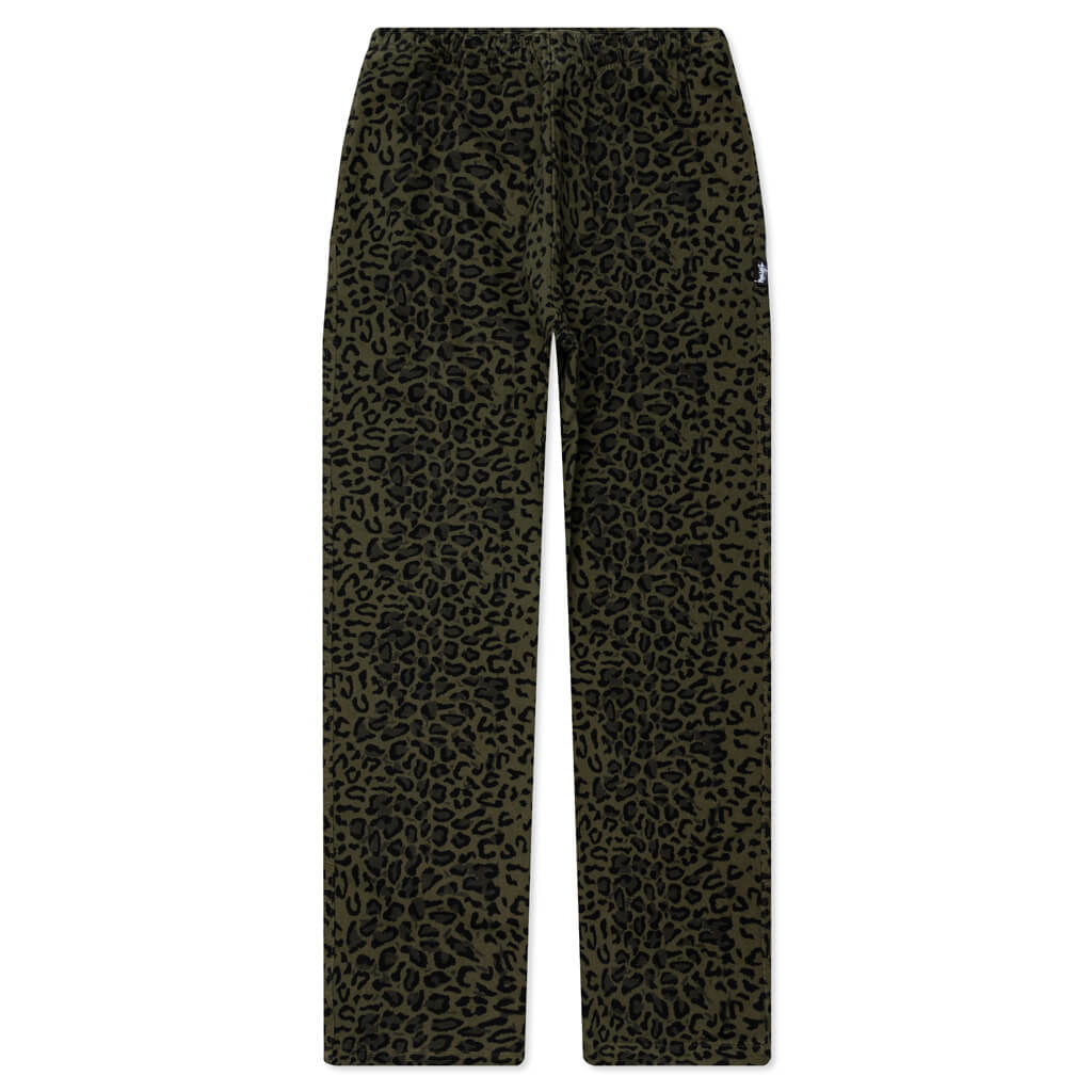 Leopard Beach Pant - Olive