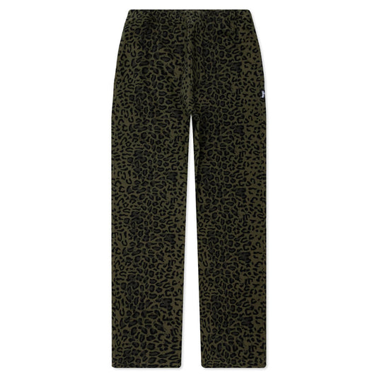 Leopard Beach Pant - Olive