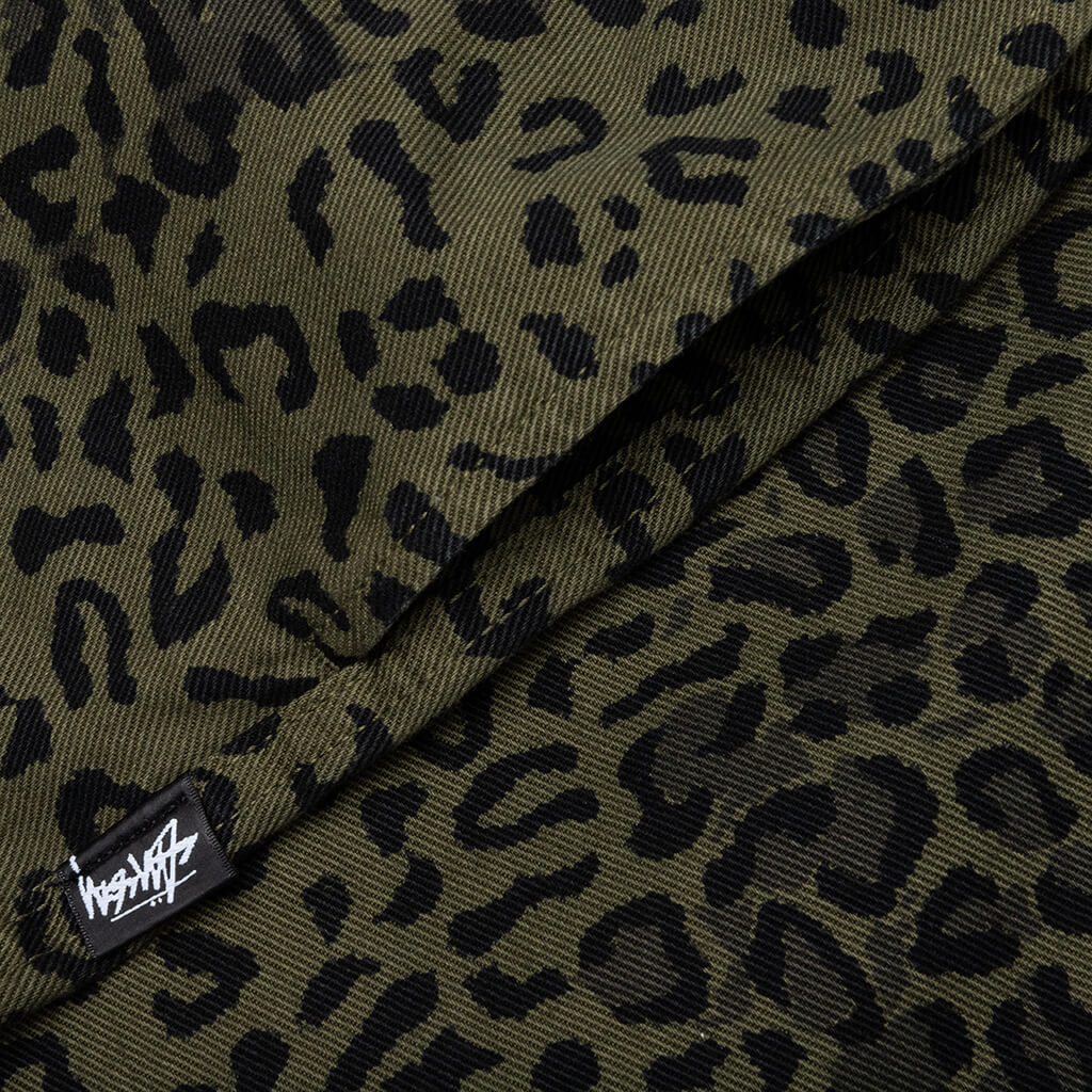 Leopard Beach Pant - Olive