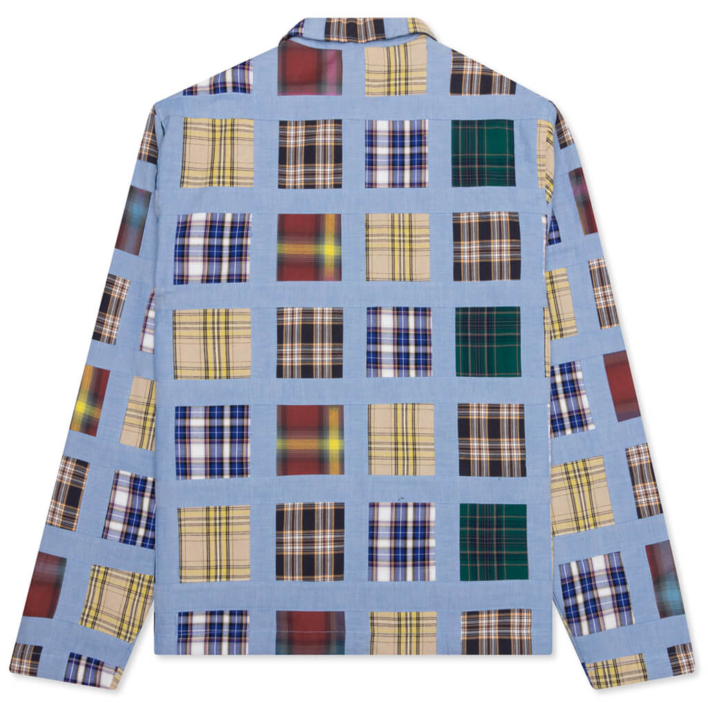 Madras Patchwork Zip Jacket - Plaid