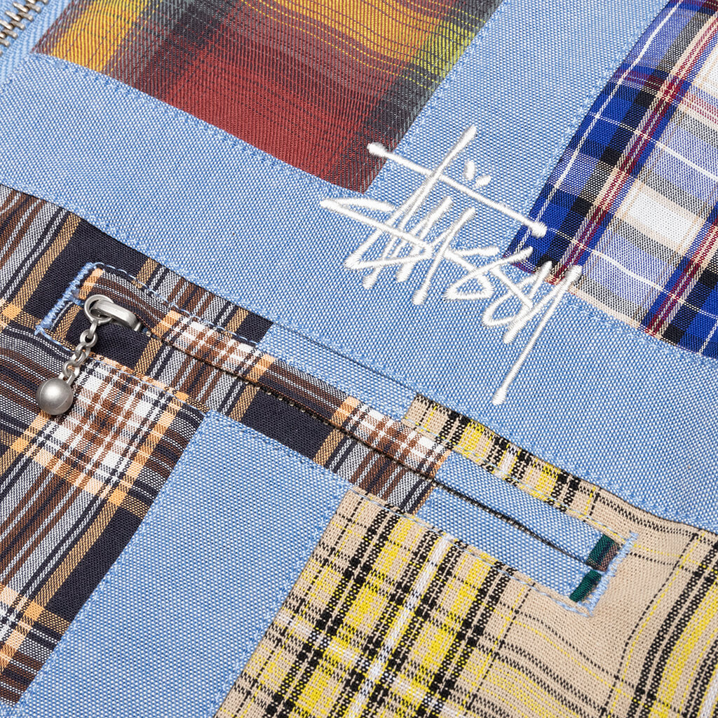 Madras Patchwork Zip Jacket - Plaid