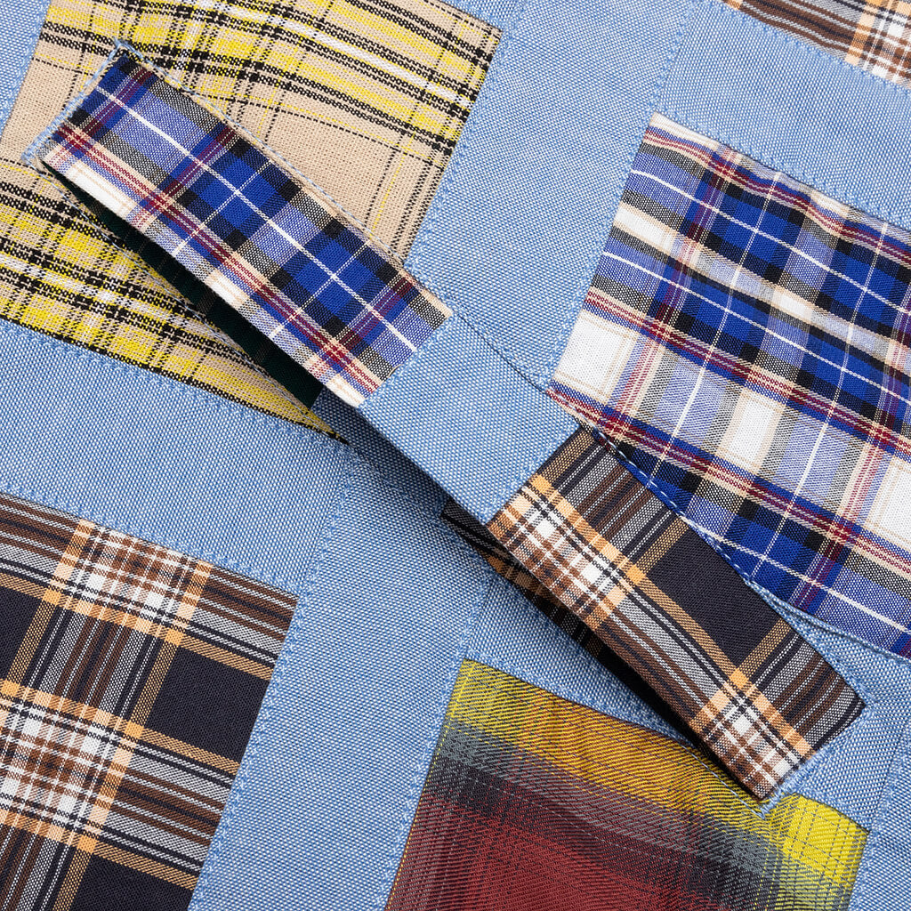 Madras Patchwork Zip Jacket - Plaid