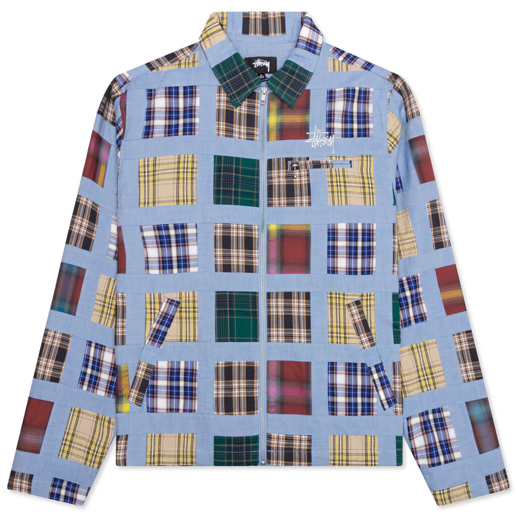 Madras Patchwork Zip Jacket - Plaid